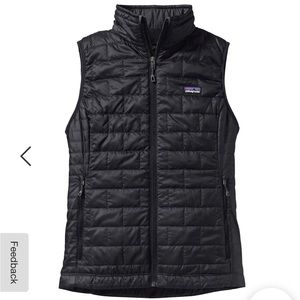 Patagonia Lightweight Black Puffer Vest Size Large
